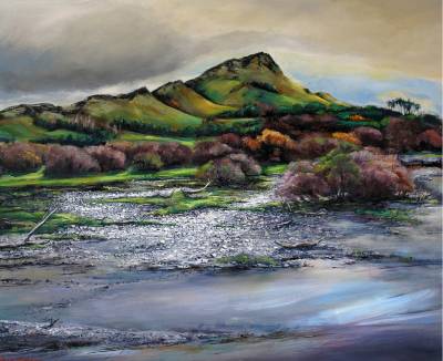 "A Touch of Spring" - Acrylic on Canvas - Painting by Sue Schaare, a painter from Hawke's Bay, New Zealand.